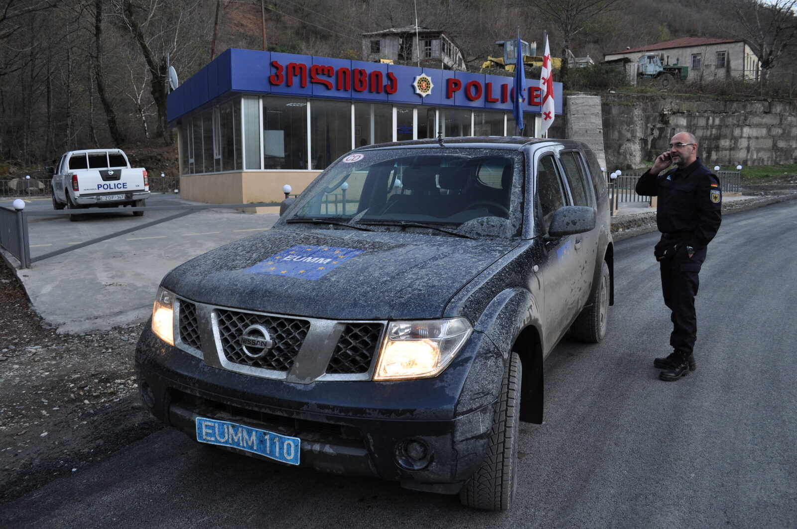 Auf Patrouille an der Grenze zu Südossetien